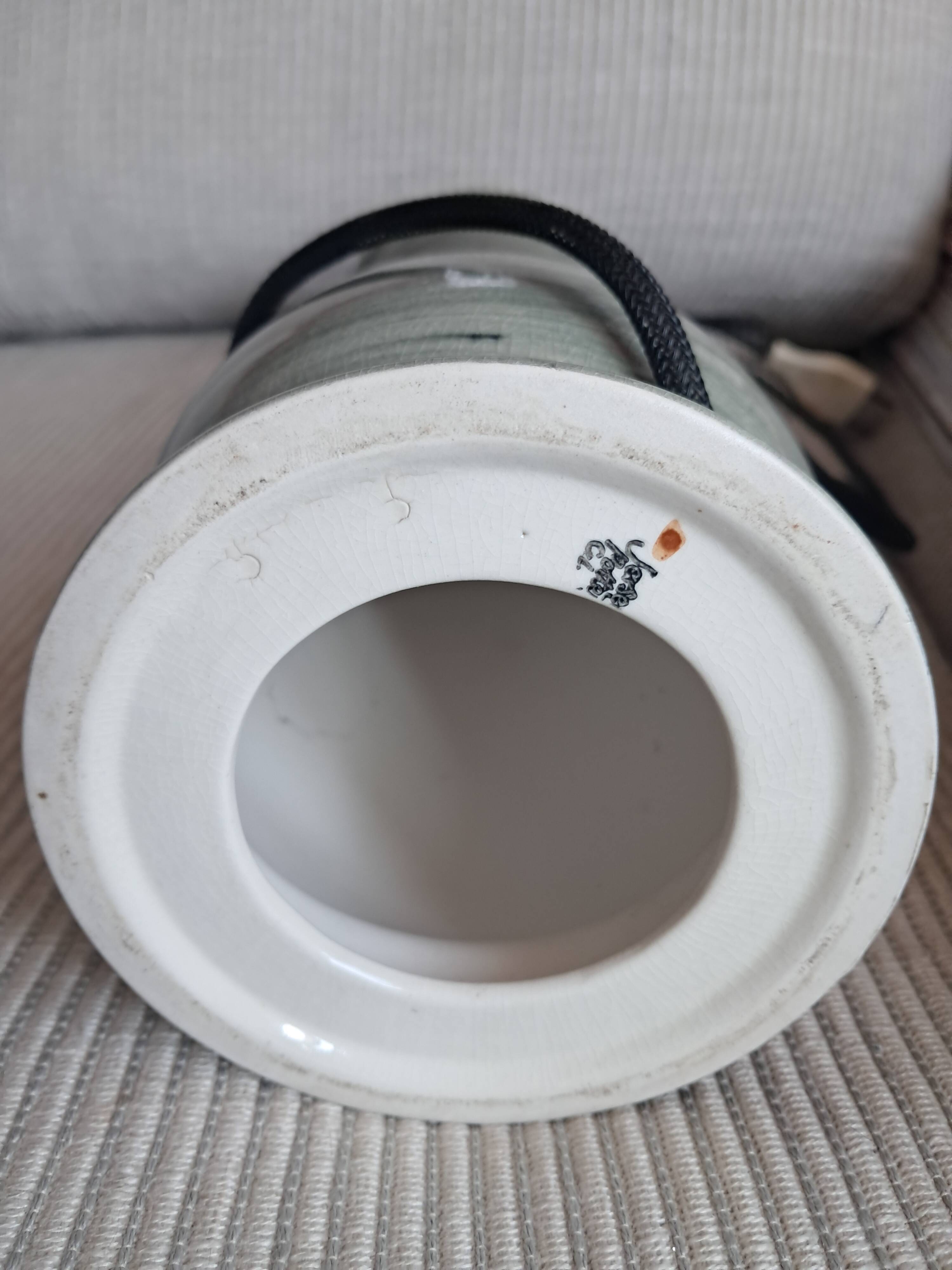 Large vintage ceramic lamp from Jersey