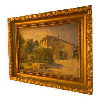 Painting of a Provencal painter farm