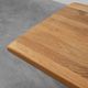20th Century French oak trestle table with scalloped legs and plank top