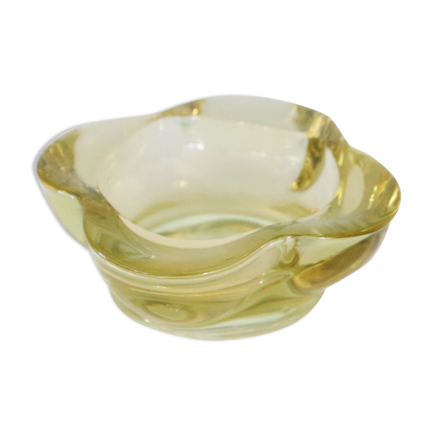 Nice empty yellow crystal pocket, vintage