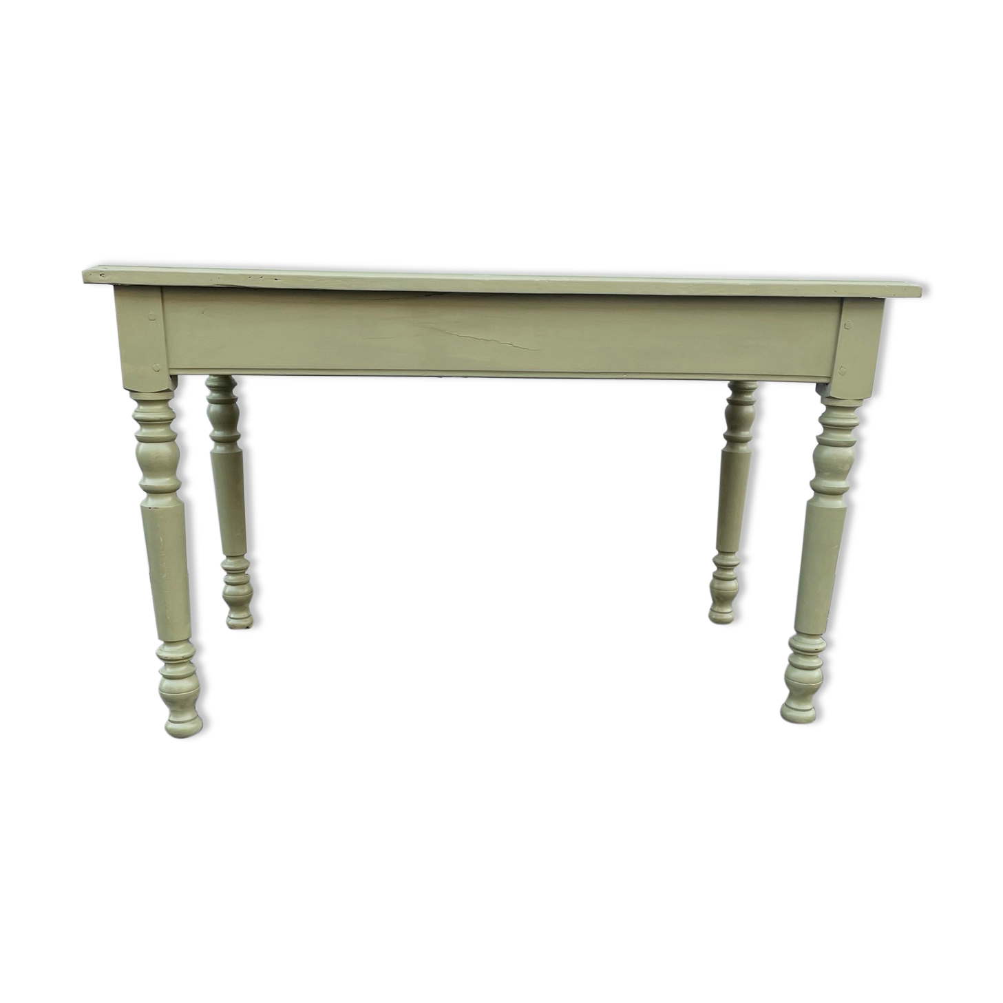 Painted wooden farmhouse table L120