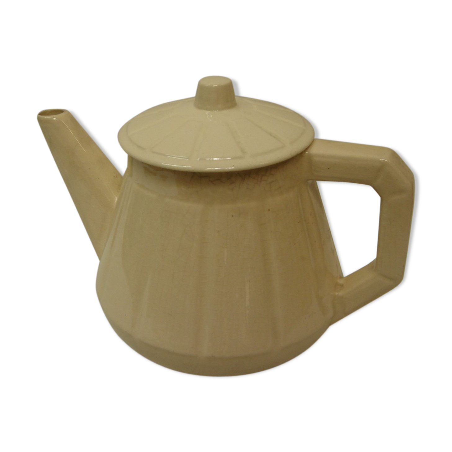 1950 ivory ceramic teapot