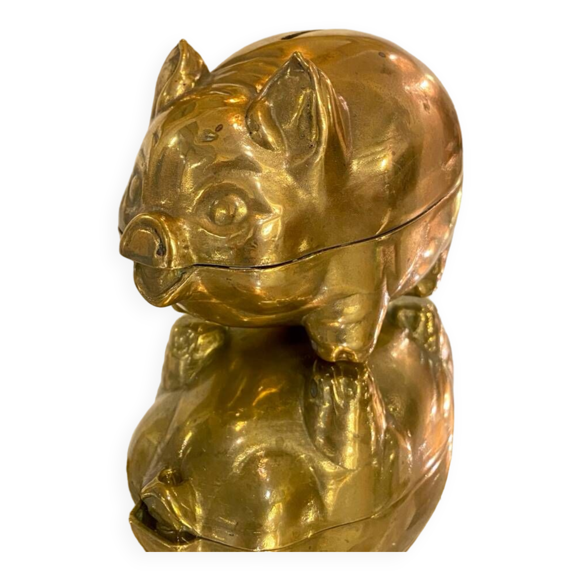 Brass piggy bank