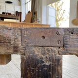 Solid oak console workbench 220cm