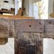 Etabli console en chêne massif 220cm