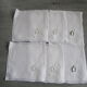 6 small antique tea towels embroidered