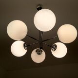 Chandelier vintage 70s chrome and _closes