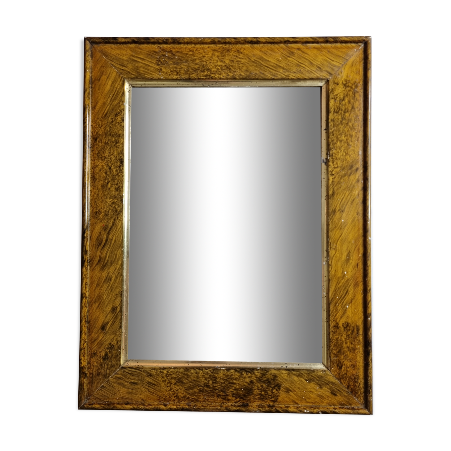 Old rectangular mirror, patinated, 1900, 55 cm