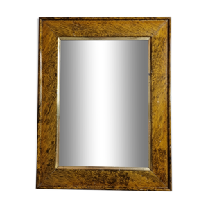 Ancien miroir rectangulaire, patiné, 1900, 55x42 cm