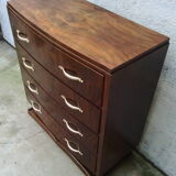 Art Deco curved chest of drawers