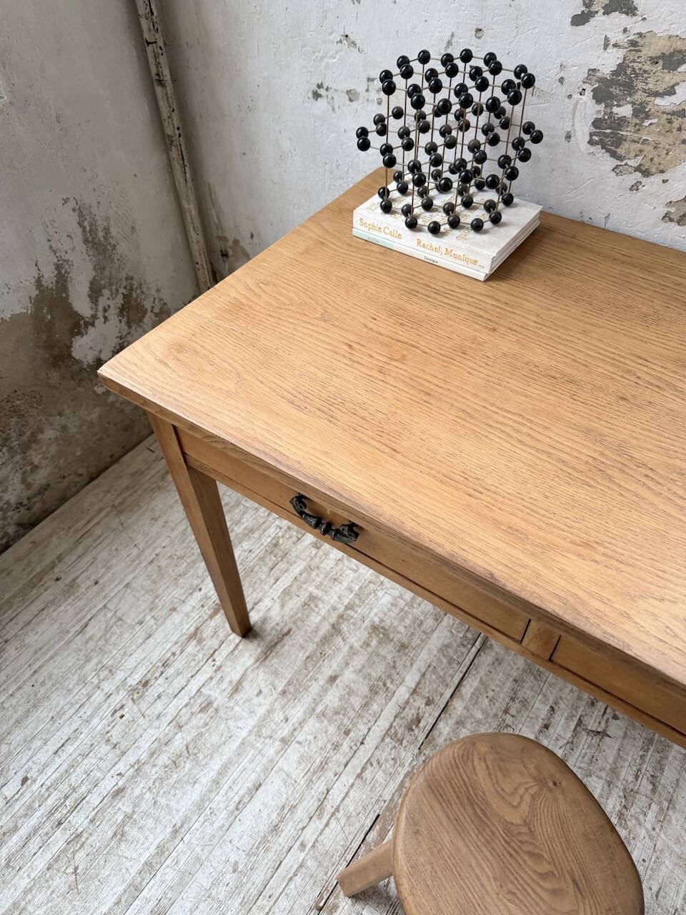 Oak veneer desk 1950