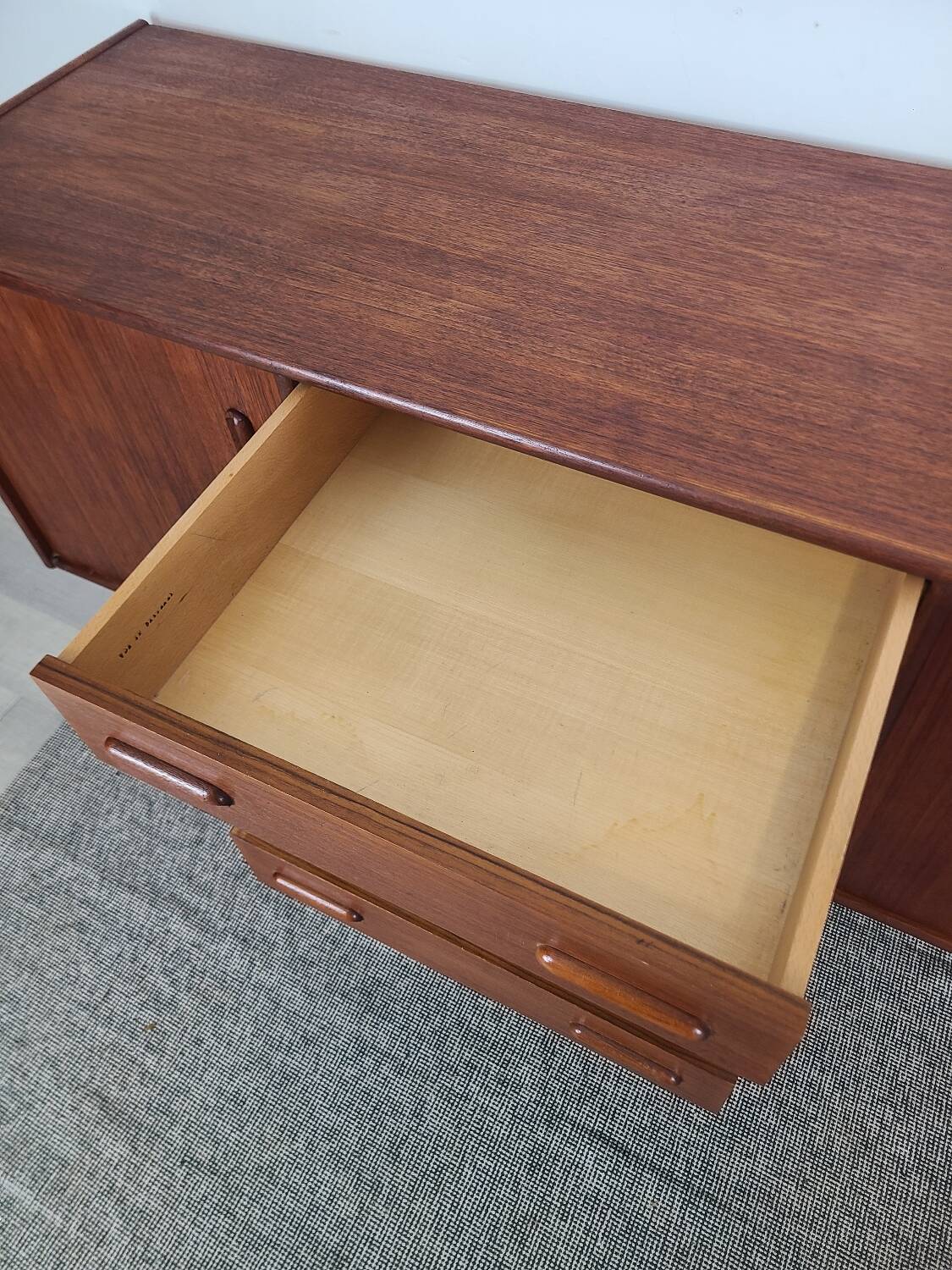 Vintage Danish teak enfilade from the 1960s.