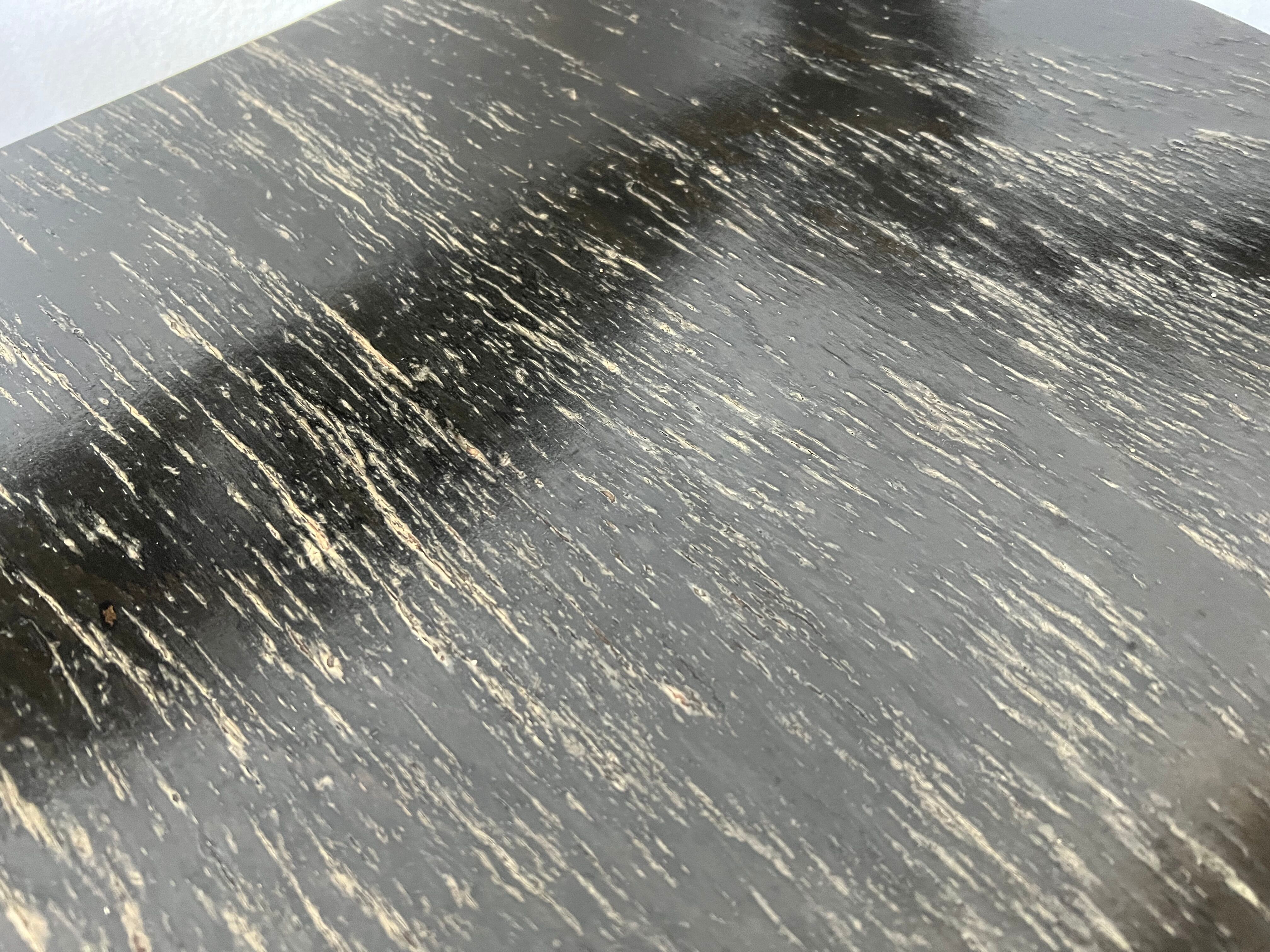 Rare series of 4 armchairs Baumann 1970 80 black original