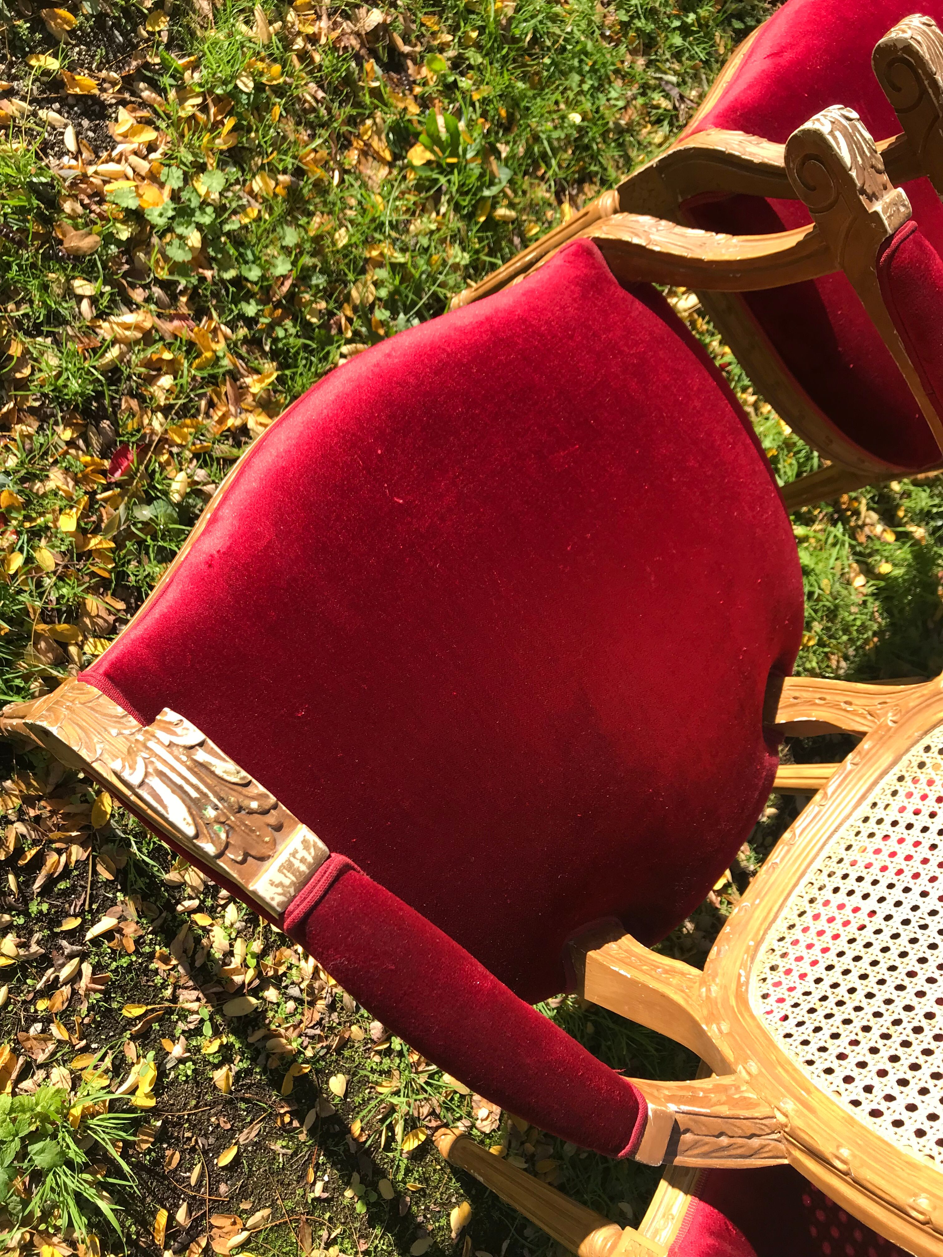 Suite of 4 Louis XVI armchairs