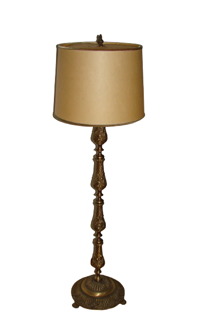 Lampadaire en laiton, années 50