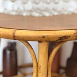 1960s/70s rattan rolling bar/serving cart