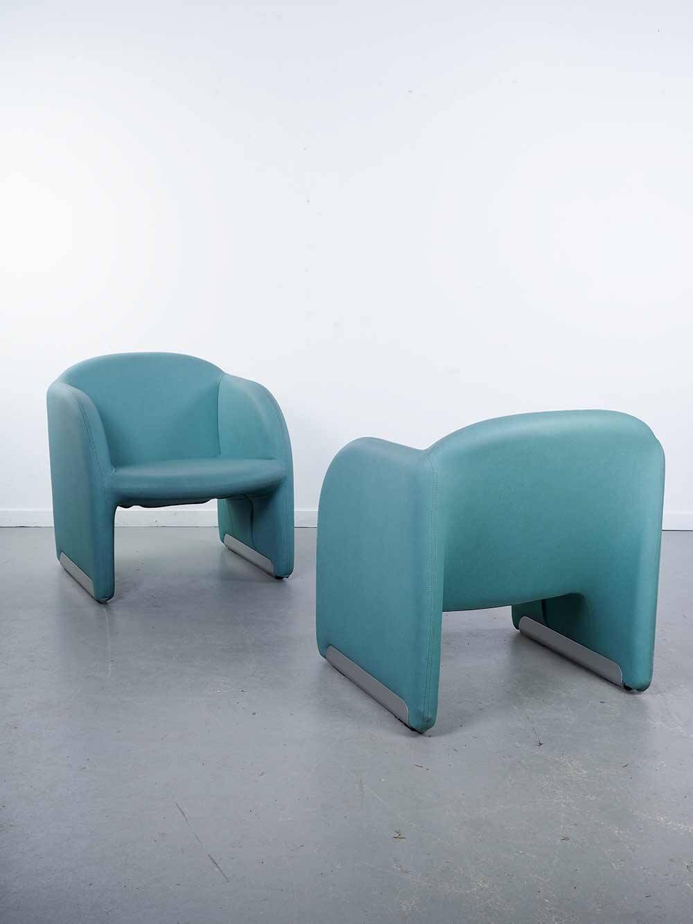 Chaise Ben bleu vert – Pierre Paulin – Artifort