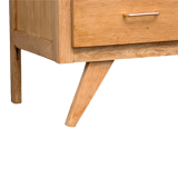 Chest of drawers feet compass raw wood 1950