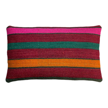 Housse de coussin vintage turque faite à la main, 30 x 50 cm