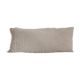 Long cushion in natural raw linen