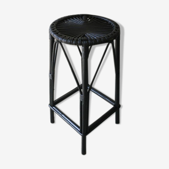 Vintage rattan stool