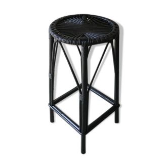 Vintage rattan stool
