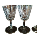 8 verres en cristal