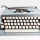 Sky Blue Brother Typewriter from 1980