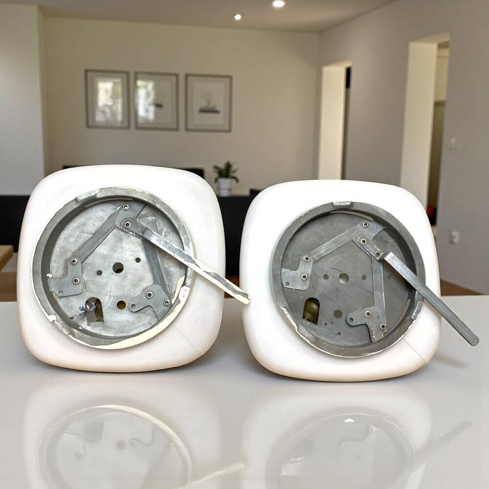 Pair white glass lights for ceiling or wall
