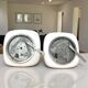 Pair white glass lights for ceiling or wall