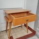 Vintage light wood bedside table