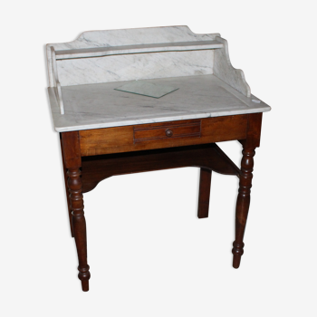 Marble and pine dressing table