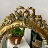Brass psyche mirror 35x46cm