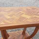 Beautiful Art Deco table in branded wood