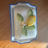 Painted lemon butter dish