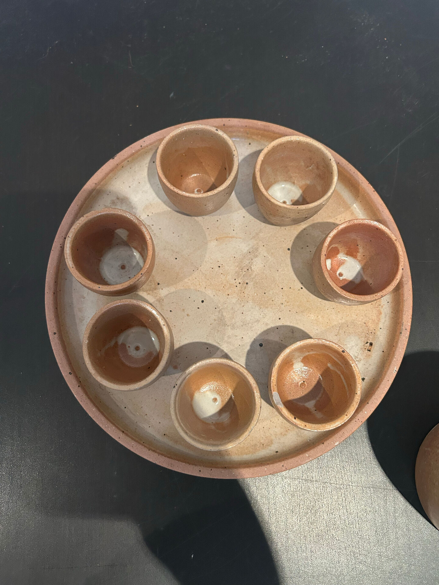 Stoneware liqueur service