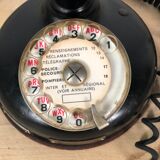 Old column phone in Bakelite and metal 1936