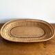 Vintage basket in woven rattan