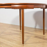 Mid-century teak dining table & chairs by Hans Olsen for Frem Røjle, Denmark, 1960s, set of 5