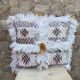 Berber kilim cushion cover: Moroccan wool cushion