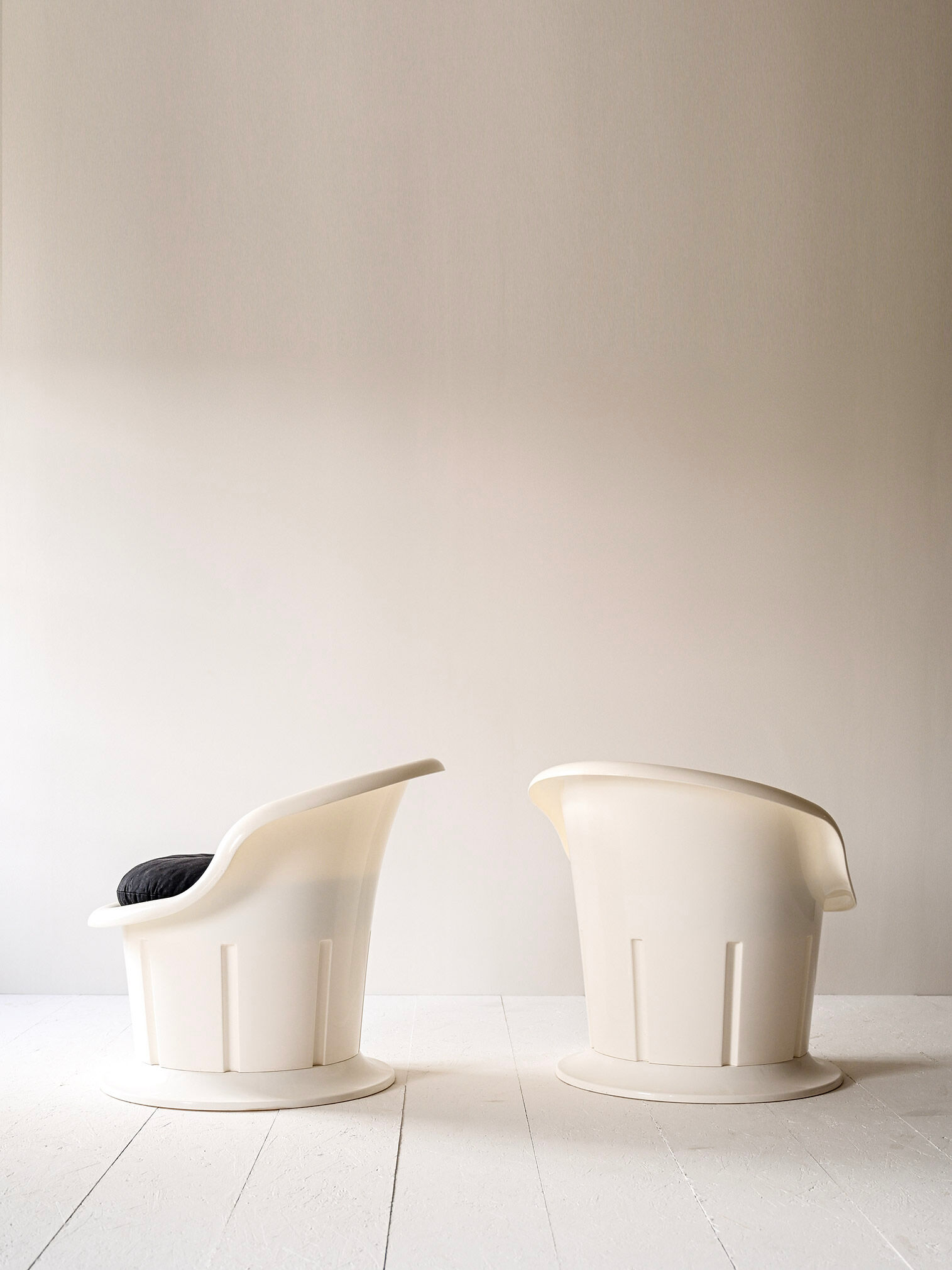 Vintage plastic armchairs