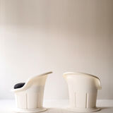 Vintage plastic armchairs