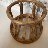 Rattan pouf