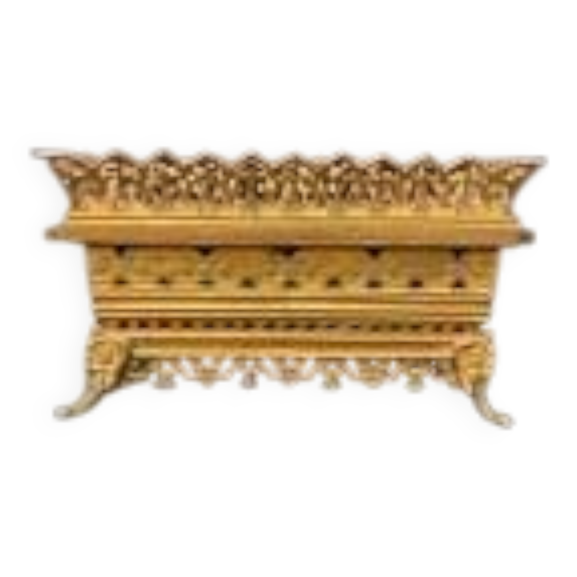 Flower pot. Solid bronze.