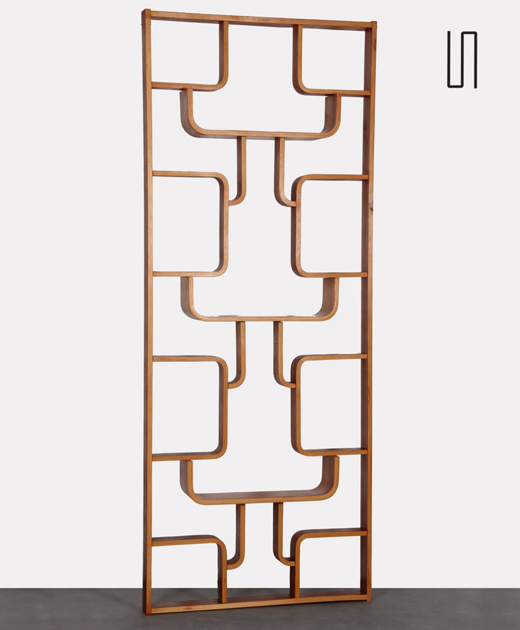 Claustra in mahogany by Ludvik Volak for Drevopodnik Holesov, 1960