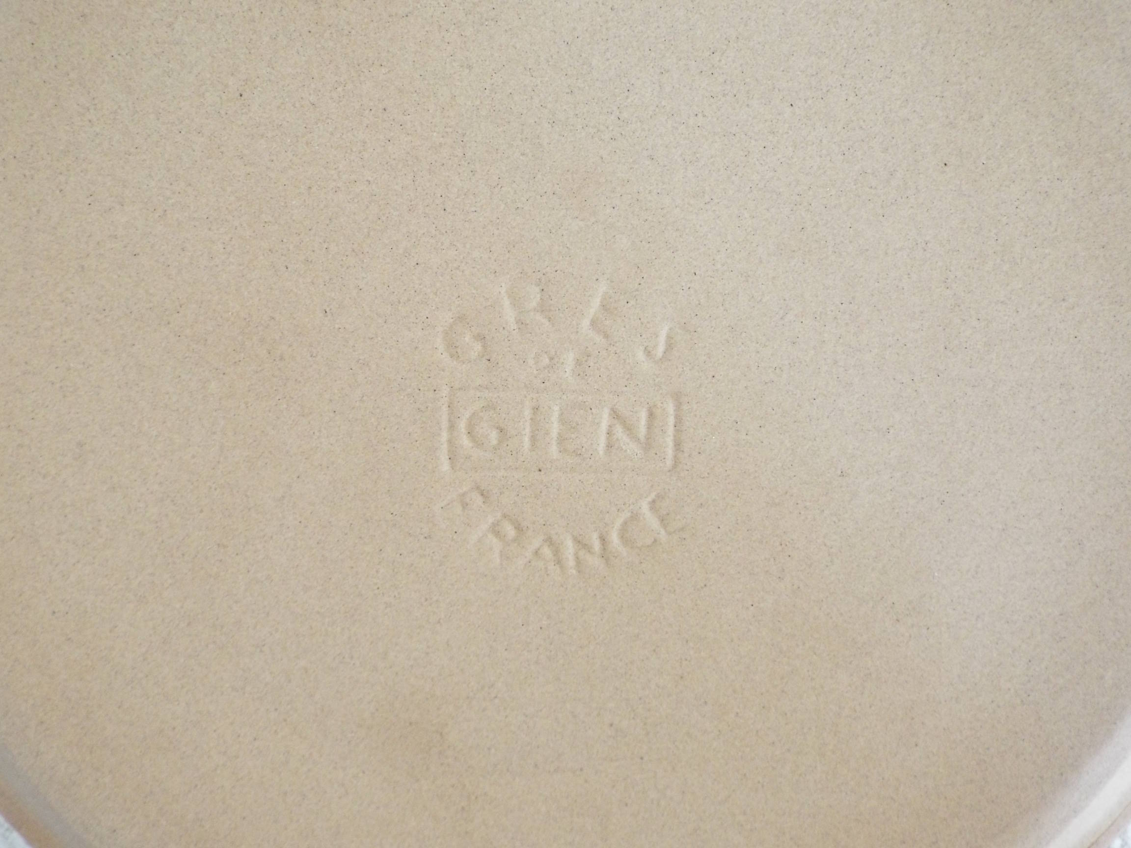 6 Gien stoneware dessert plates