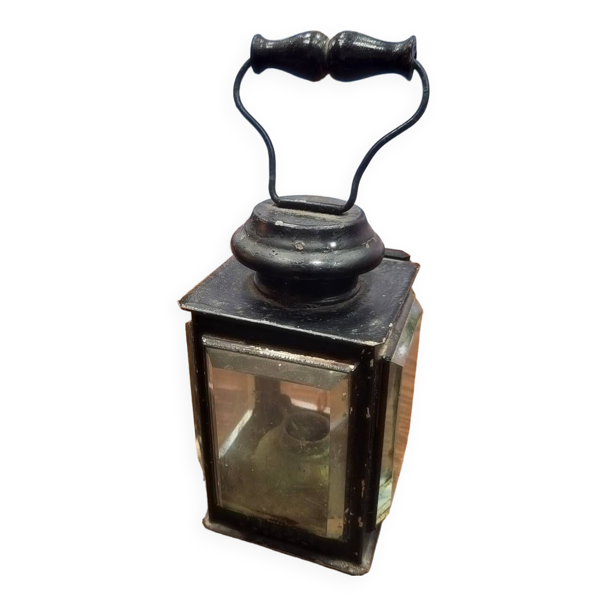Lanterne à Huile Tokyo Crafts Avec Trépied - Verre Ambré Martelé Hoya - Neuve