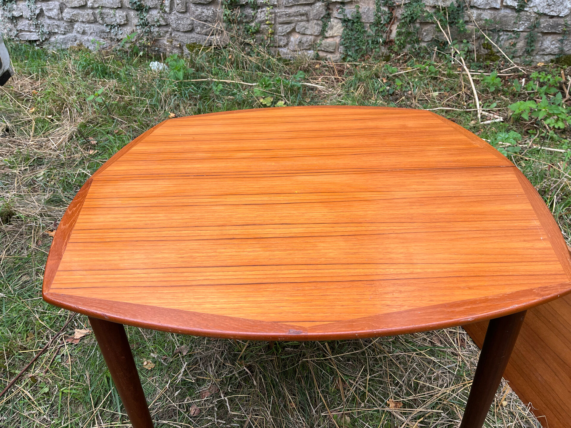 Table à rallonges bois vintage Années 60