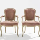 Paire de fauteuils néo-classiques Louis XV Maison Jansen 1940