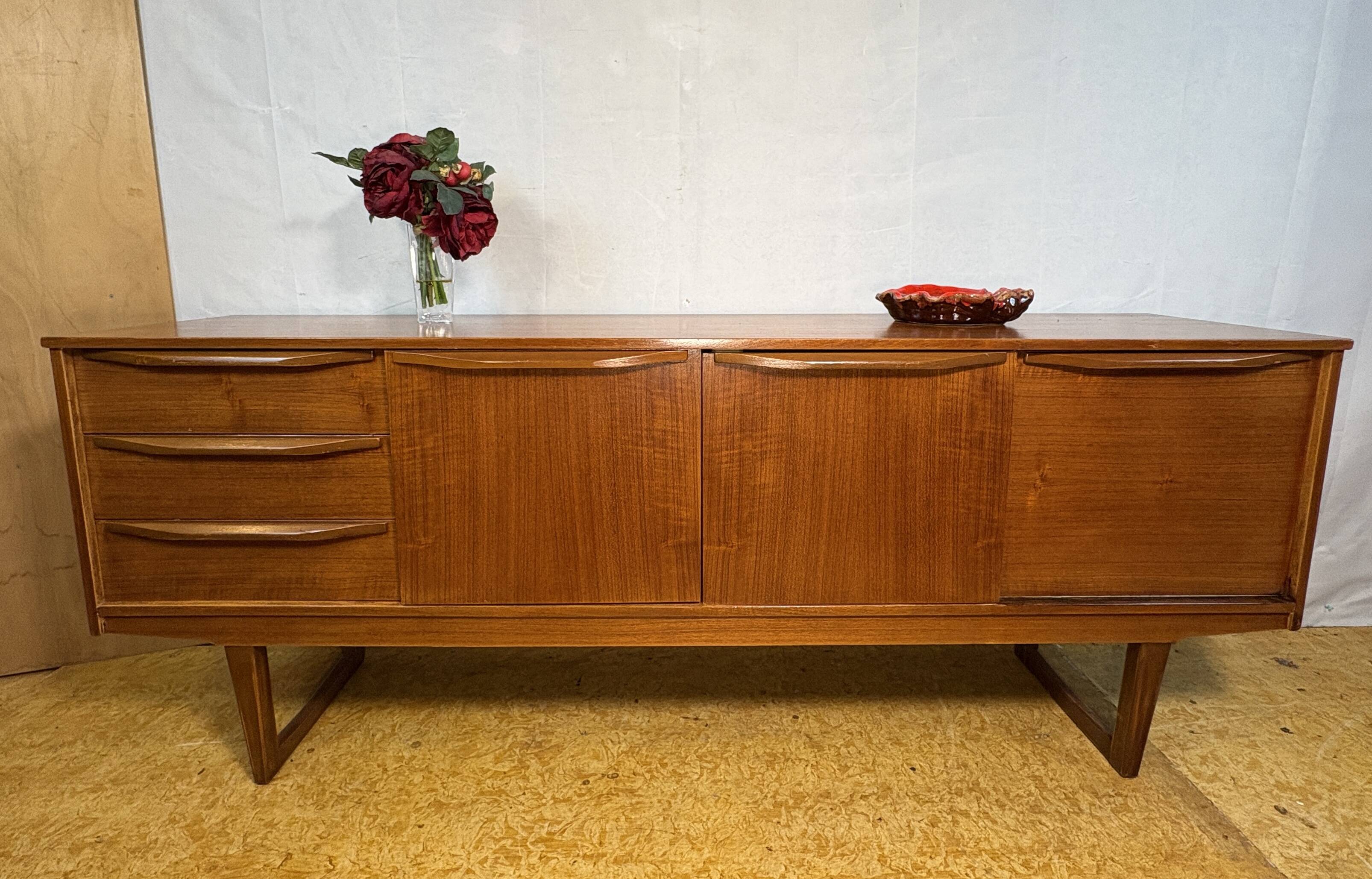 Stonehill Mid Century RetroTeak Sideboard British Design Icon ScandinavianD